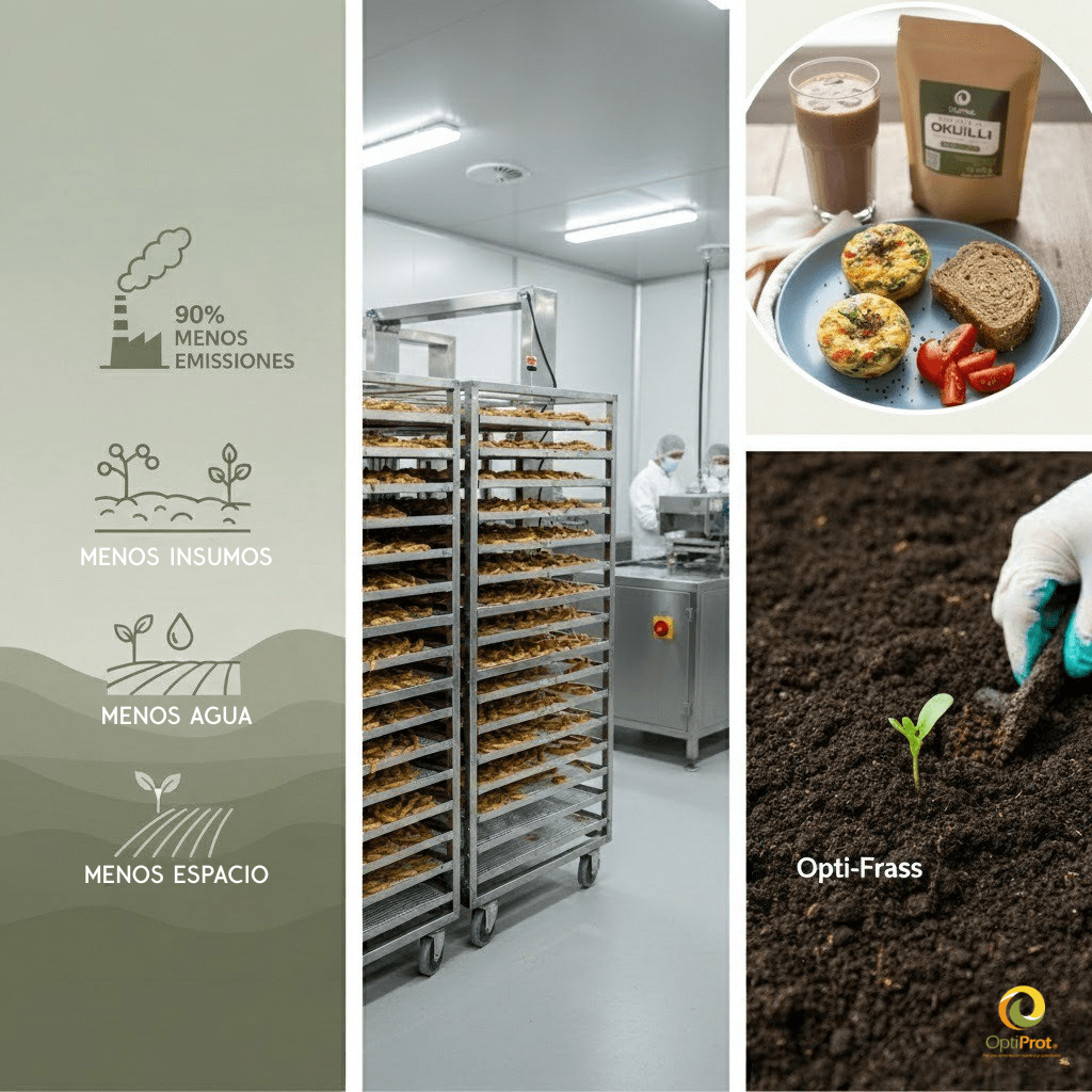 Sustentabilidad en proteína de insectos Optiprot